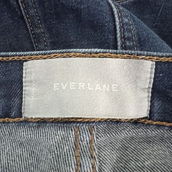 Everlane Jeans Mes 30x31 Straight Leg Blue Dark Wash Denim Fading Casual Classic - Picture 5 of 7